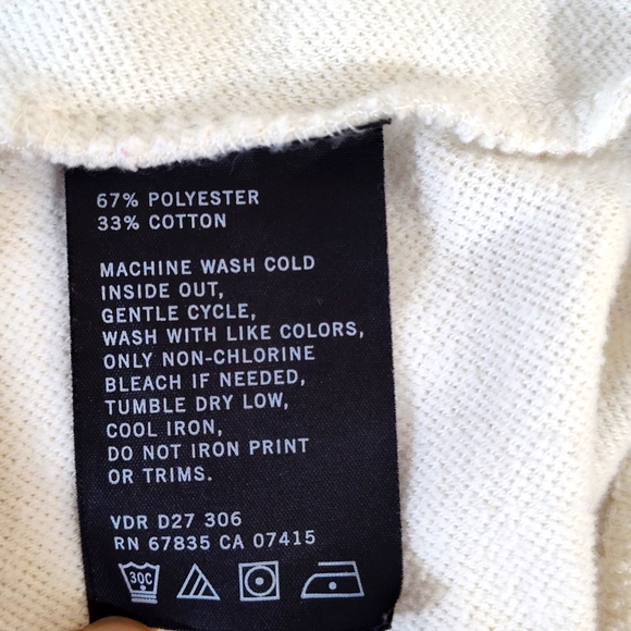 Nautica Men's White Zipper Jacket with Blue Stripes Size M - Picture 16 of 16